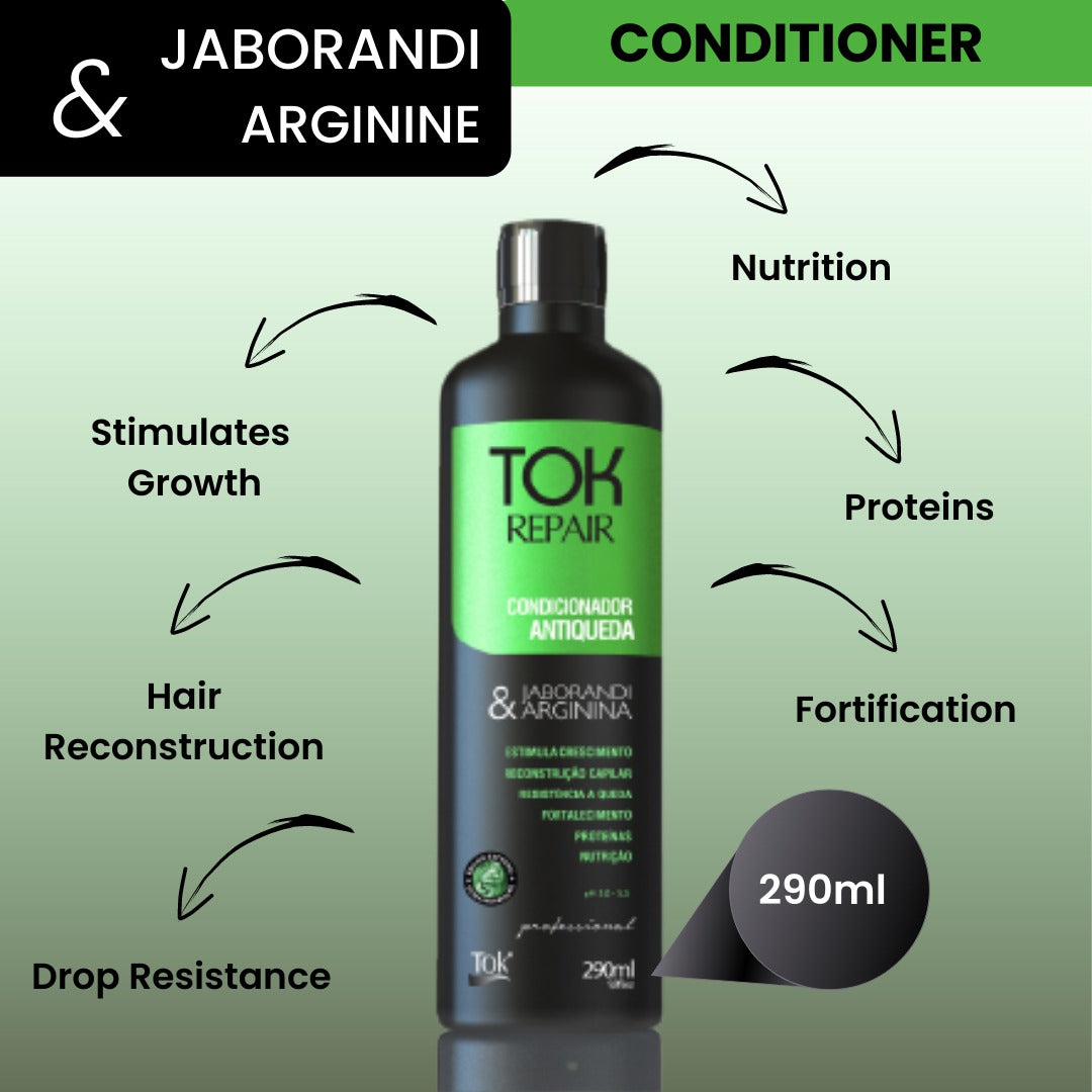 SHAMPOO and CONDITIONER TOK REPAIR JABORANDI & ARGININE