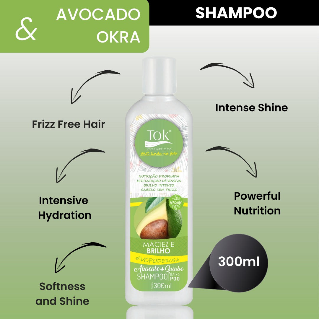 SHAMPOO and CONDITIONER TOK AVOCADO & OKABO